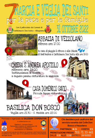 Albugnano | Marcia e Veglia dei Santi (edizione 2022)